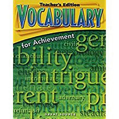 pdf answers on vocabulary for achievement second course teacher edition PDF